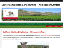 Tablet Screenshot of pig-hunt.com